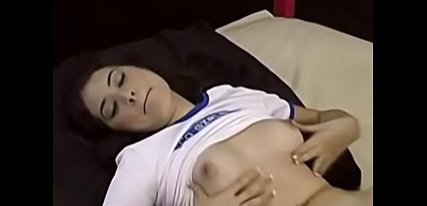  Naughty teen with natural tits tries her new sex machine